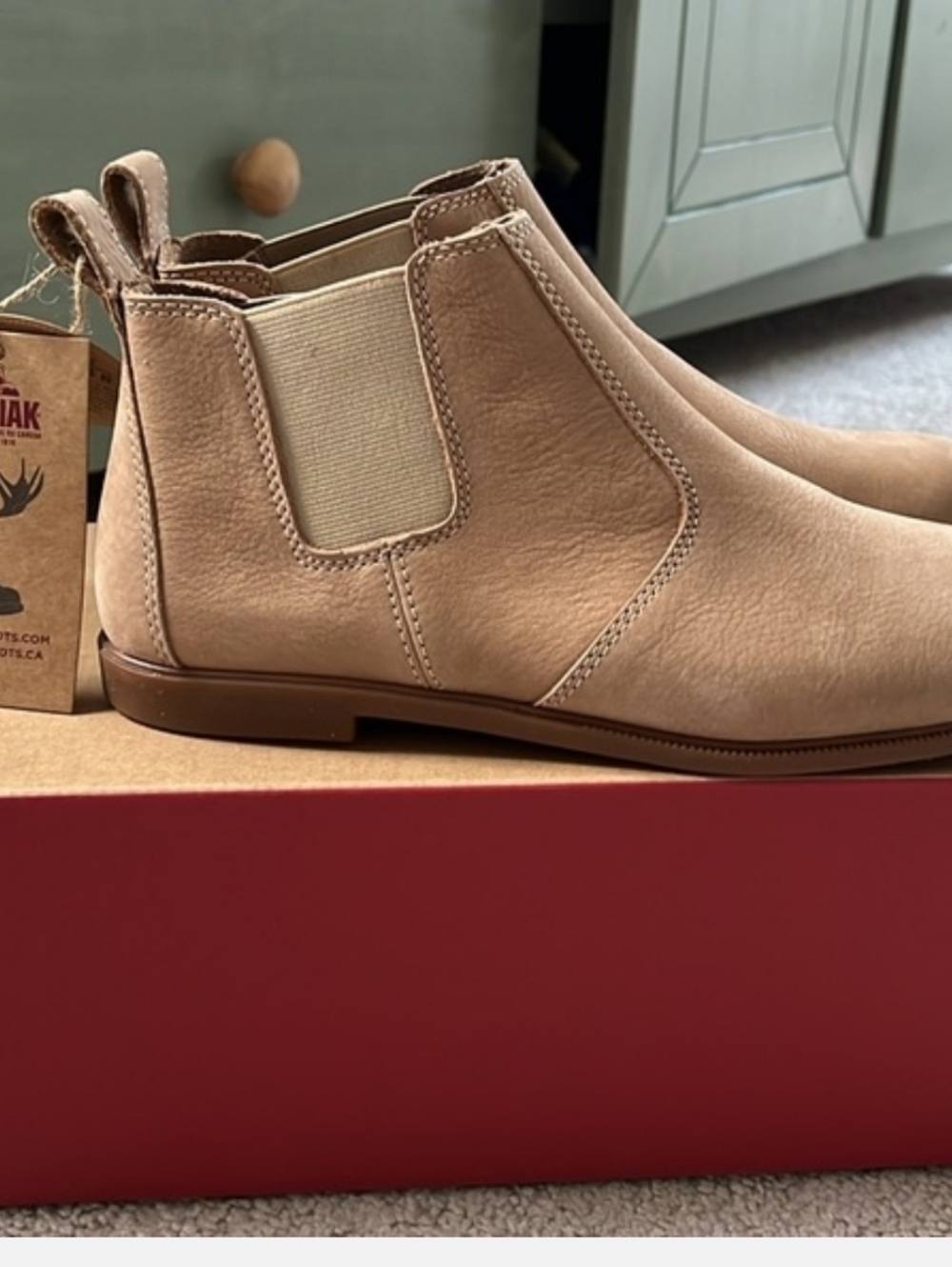 Kodiak Beige Chelsea Ankle Boots💗Kodiak Low-Rider Chelsea sz. 9.5 EU 41 NIB - Picture 5 of 9
